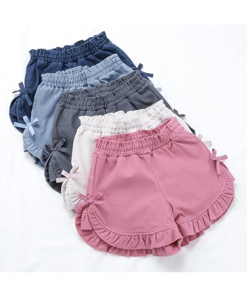 apres les cours(アプレレクール)の「【WEB限定・接触冷感】もっとひんやりフリルカットパンツ(その他パンツ・キッズ・ブルー/ピンク/サックスブルー/アイボリー/チャコール・100/140/130/120/110/90/80)」の6枚目の写真