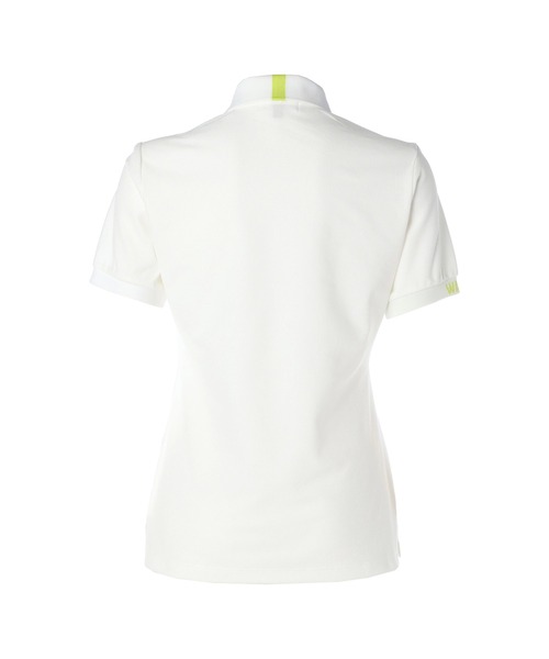 WAAC（ワック）の「WOMENS クラシックピケ 半袖ポロシャツ（ポロシャツ・レディース・ホワイト/ブラック・X-SMALL/SMALL）」の3枚目の写真