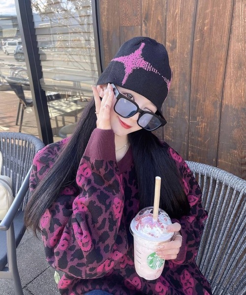 FLEX（フレックス）の「square wide 2 sunglasses / スクエア ワイド サングラス（サングラス・レディース・グレー/ブルー/ブラウン/ブラック系/ブラック×ホワイト・FREE）」の12枚目の写真