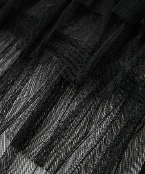 SALON adam et rope'(サロン アダム エ ロペ)の「【WEB限定】シアーチュールブラウス(シャツ/ブラウス・レディース・ブラック/オフホワイト・FREE)」の14枚目の写真