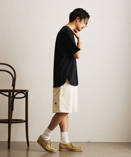 417 EDIFICE(フォーワンセブンエディフィス)の「レイヤード テンジク ラウンドTシャツ(Tシャツ/カットソー・メンズ・ブラック/ホワイト/ブルー/ライトグレー・SMALL/MEDIUM/LARGE)」の6枚目の写真