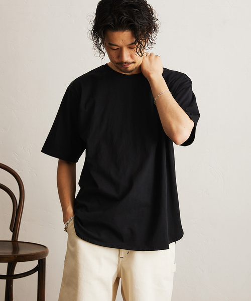 417 EDIFICE(フォーワンセブンエディフィス)の「レイヤード テンジク ラウンドTシャツ(Tシャツ/カットソー・メンズ・ブラック/ホワイト/ブルー/ライトグレー・SMALL/MEDIUM/LARGE)」の17枚目の写真