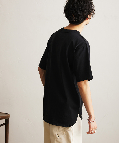 417 EDIFICE(フォーワンセブンエディフィス)の「レイヤード テンジク ラウンドTシャツ(Tシャツ/カットソー・メンズ・ブラック/ホワイト/ブルー/ライトグレー・SMALL/MEDIUM/LARGE)」の16枚目の写真