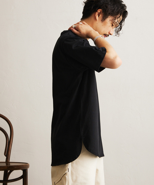 417 EDIFICE(フォーワンセブンエディフィス)の「レイヤード テンジク ラウンドTシャツ(Tシャツ/カットソー・メンズ・ブラック/ホワイト/ブルー/ライトグレー・SMALL/MEDIUM/LARGE)」の15枚目の写真