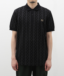 FRED PERRY (フレッド ペリー) CABLE PRINT FP POLO SHIRT M7790