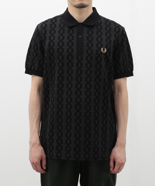 FRED PERRY(フレッドペリー)の「FRED PERRY (フレッド ペリー) CABLE PRINT FP POLO SHIRT M7790(ポロシャツ・メンズ・チャコールグレー・MEDIUM/LARGE)」の14枚目の写真