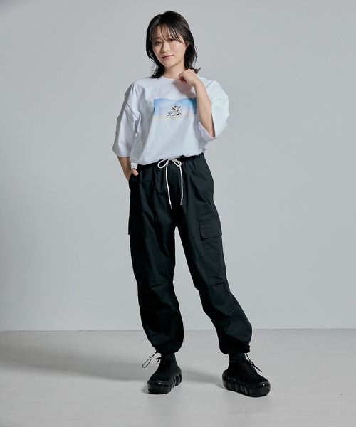 L.H.P（エルエイチピー）の「【ZOZOTOWN限定】Organic cotton photo graphic BIG T(UNISEX)/lhpays（Tシャツ/カットソー・レディース・ホワイト/ブラック・S/M/L/XL）」の6枚目の写真