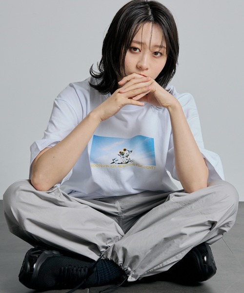 tシャツ 「ZOZOTOWN限定」LHP×momo/Organic cotton graphic logo T (Ladys)/lhpmom レディー L.H.P tシャツ 「ZOZOTOWN限定」LHP×momo/Organic cotton