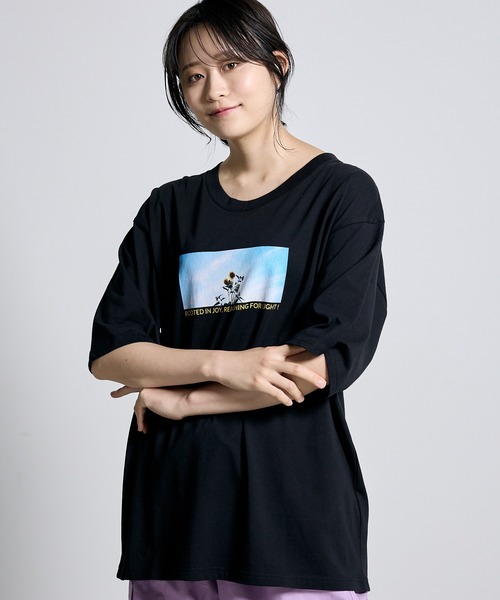 L.H.P（エルエイチピー）の「【ZOZOTOWN限定】Organic cotton photo graphic BIG T(UNISEX)/lhpays（Tシャツ/カットソー・レディース・ホワイト/ブラック・S/M/L/XL）」の19枚目の写真