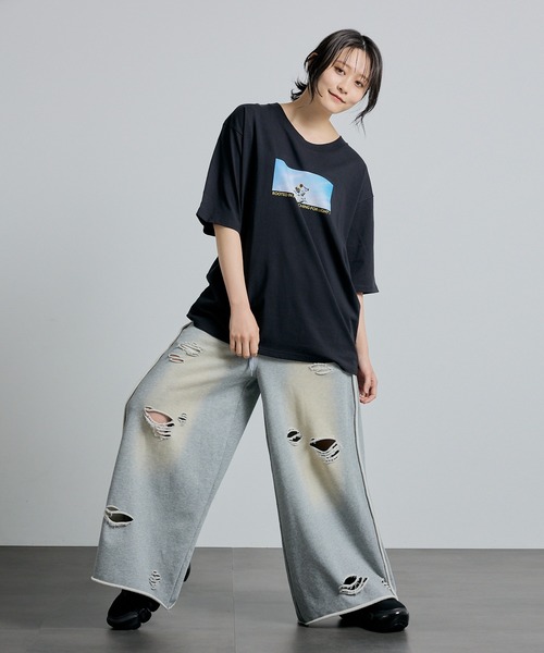 L.H.P（エルエイチピー）の「【ZOZOTOWN限定】Organic cotton photo graphic BIG T(UNISEX)/lhpays（Tシャツ/カットソー・レディース・ホワイト/ブラック・S/M/L/XL）」の18枚目の写真