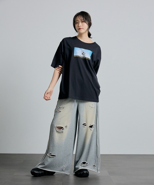 L.H.P（エルエイチピー）の「【ZOZOTOWN限定】Organic cotton photo graphic BIG T(UNISEX)/lhpays（Tシャツ/カットソー・レディース・ホワイト/ブラック・S/M/L/XL）」の8枚目の写真