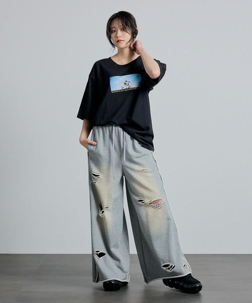 tシャツ 「ZOZOTOWN限定」Organic cotton photo graphic BIG T(UNISEX)/lhpays レディース メン L.H.P tシャツ 「ZOZOTOWN限定」Organic cotton photo graphic