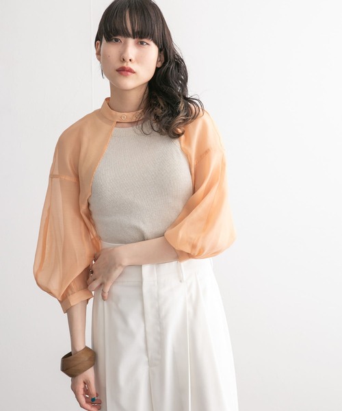 KBF(ケイビーエフ)の「コクーンスリーブパーツ(シャツ/ブラウス・レディース・オレンジ系その他/ネイビー・ONE)」の4枚目の写真