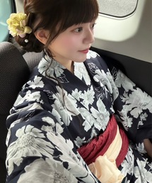 BONLECILL（ボンルシール）の「【BONLECILL noir】 ＜綿100%＞ 3点セットアソート柄レトロ浴衣（浴衣）」