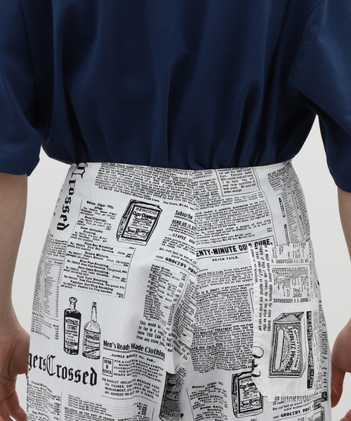 JOURNAL STANDARD(ジャーナルスタンダード)の「ニュースペーパー オーバーイージーパンツ(その他パンツ・メンズ・ホワイト・MEDIUM/LARGE)」の7枚目の写真