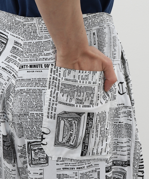 JOURNAL STANDARD(ジャーナルスタンダード)の「ニュースペーパー オーバーイージーパンツ(その他パンツ・メンズ・ホワイト・MEDIUM/LARGE)」の8枚目の写真