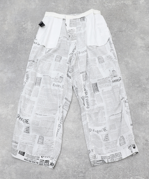 JOURNAL STANDARD(ジャーナルスタンダード)の「ニュースペーパー オーバーイージーパンツ(その他パンツ・メンズ・ホワイト・MEDIUM/LARGE)」の13枚目の写真