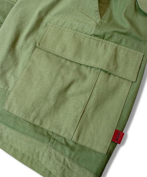 JACKROSE（ジャックローズ）の「BAYCANT 3素材ｶｰｺﾞｼｮｰﾂ（カーゴパンツ・メンズ・カーキ/ブラック・XL/L/M）」の7枚目の写真