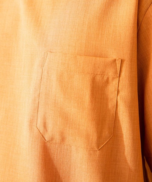 URBAN RESEARCH Sonny Label(アーバンリサーチサニーレーベル)の「リネンタッチ布帛ショートスリーブTシャツ(Tシャツ/カットソー・メンズ・スミクロ/ブラウン/ライトグレー/オレンジ・LARGE/MEDIUM)」の14枚目の写真