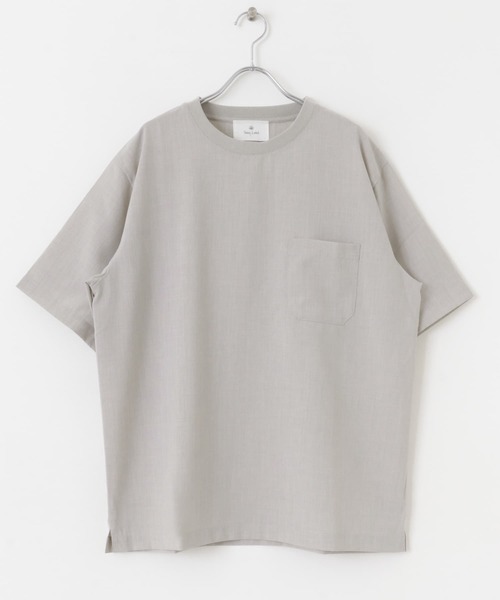 URBAN RESEARCH Sonny Label(アーバンリサーチサニーレーベル)の「リネンタッチ布帛ショートスリーブTシャツ(Tシャツ/カットソー・メンズ・スミクロ/ブラウン/ライトグレー/オレンジ・LARGE/MEDIUM)」の16枚目の写真