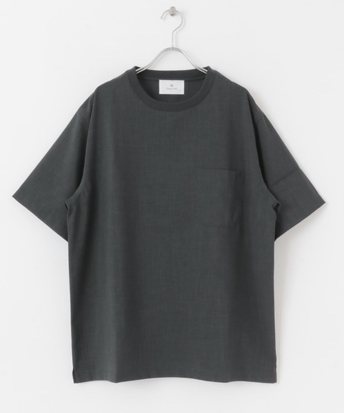 URBAN RESEARCH Sonny Label(アーバンリサーチサニーレーベル)の「リネンタッチ布帛ショートスリーブTシャツ(Tシャツ/カットソー・メンズ・スミクロ/ブラウン/ライトグレー/オレンジ・LARGE/MEDIUM)」の18枚目の写真