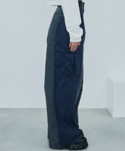 AIVER（アイバー）の「AIVER　ドッキングカーゴデニムパンツ（デニムパンツ・メンズ・グレー/ブラック・LARGE/MEDIUM/SMALL）」の14枚目の写真