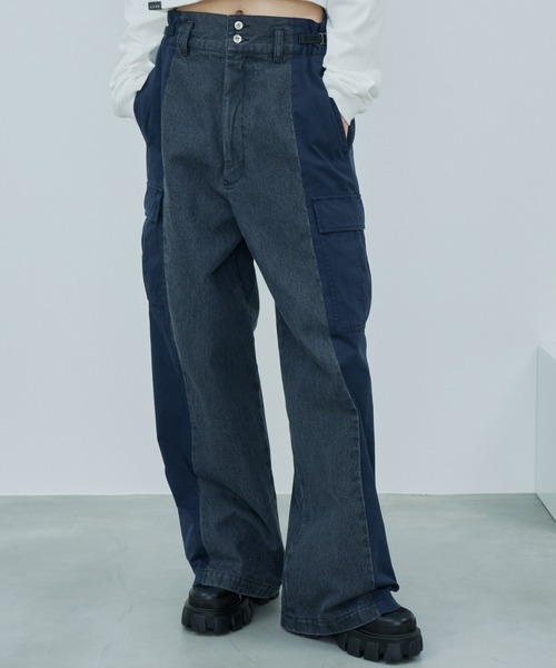 AIVER（アイバー）の「AIVER　ドッキングカーゴデニムパンツ（デニムパンツ・メンズ・グレー/ブラック・LARGE/MEDIUM/SMALL）」の11枚目の写真