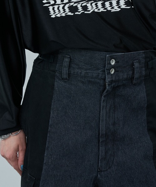 AIVER（アイバー）の「AIVER　ドッキングカーゴデニムパンツ（デニムパンツ・メンズ・グレー/ブラック・LARGE/MEDIUM/SMALL）」の10枚目の写真