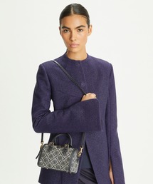 TORY BURCH | Tモノグラム ジャカード ミニ バレル(ショルダーバッグ)