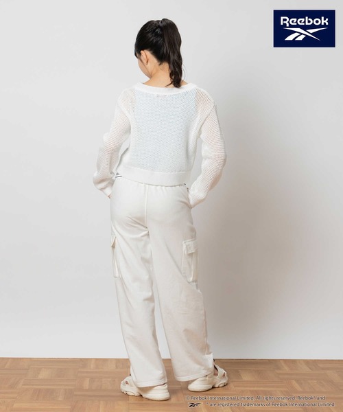 Right-on（ライトオン）の「【Reebok】ワイドカーゴパンツ（カーゴパンツ・キッズ・ブラック/ホワイト・130/140/150/160）」の5枚目の写真
