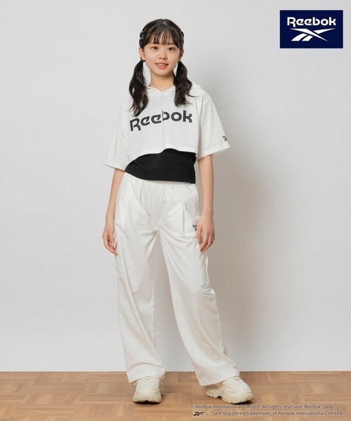 Right-on（ライトオン）の「【Reebok】ワイドカーゴパンツ（カーゴパンツ・キッズ・ブラック/ホワイト・130/140/150/160）」の8枚目の写真