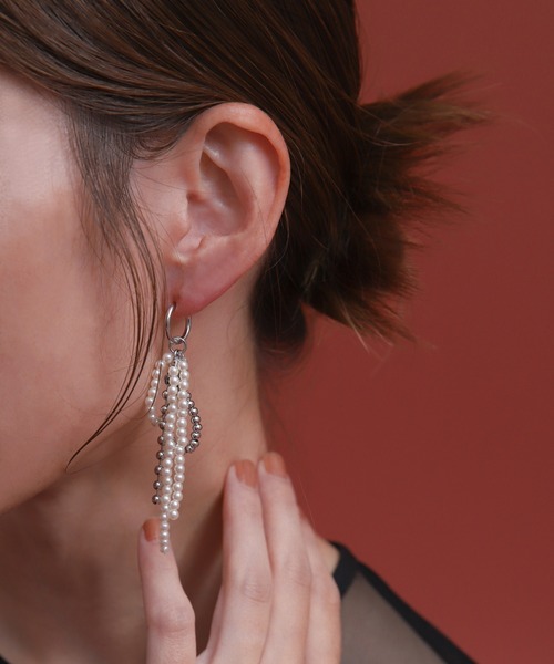 select MOCA（セレクトモカ）の「パールメタルミックスリボンイヤリング（イヤリング・レディース・シルバー/ゴールド・FREE）」の18枚目の写真