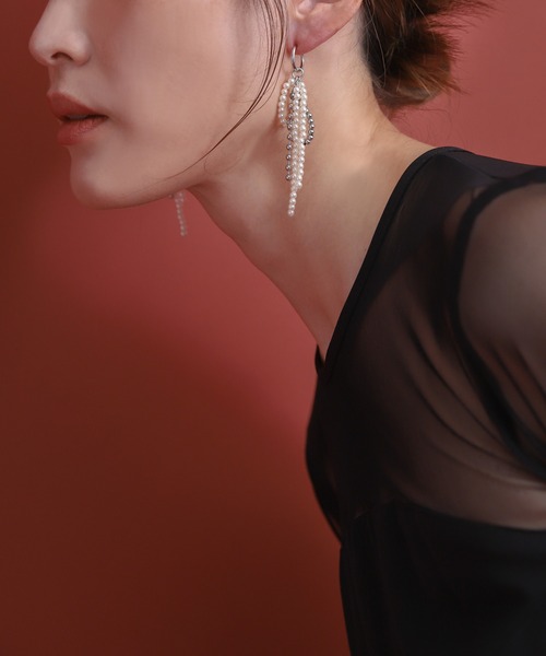 select MOCA（セレクトモカ）の「パールメタルミックスリボンイヤリング（イヤリング・レディース・シルバー/ゴールド・FREE）」の21枚目の写真