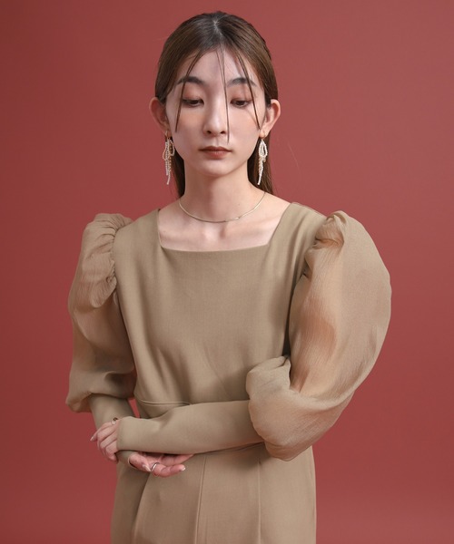 select MOCA（セレクトモカ）の「パールメタルミックスリボンイヤリング（イヤリング・レディース・シルバー/ゴールド・FREE）」の3枚目の写真