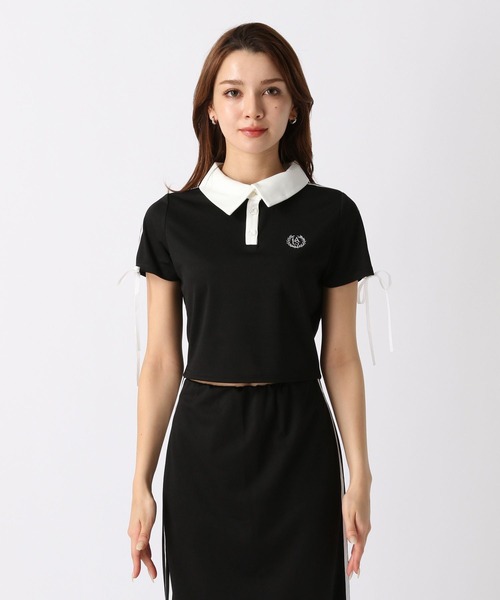 FOREVER 21(フォーエバー トゥエンティーワン)の「【2024SS】トラックポロシャツ(ポロシャツ・レディース・ブラック/ライトブルー・SMALL/MEDIUM)」の14枚目の写真