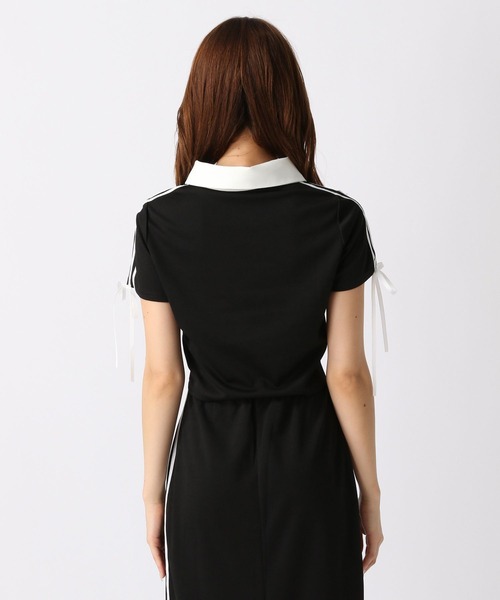 FOREVER 21(フォーエバー トゥエンティーワン)の「【2024SS】トラックポロシャツ(ポロシャツ・レディース・ブラック/ライトブルー・SMALL/MEDIUM)」の17枚目の写真