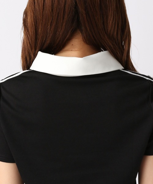 FOREVER 21(フォーエバー トゥエンティーワン)の「【2024SS】トラックポロシャツ(ポロシャツ・レディース・ブラック/ライトブルー・SMALL/MEDIUM)」の21枚目の写真