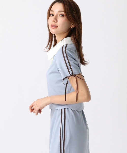 FOREVER 21(フォーエバー トゥエンティーワン)の「【2024SS】トラックポロシャツ(ポロシャツ・レディース・ブラック/ライトブルー・SMALL/MEDIUM)」の9枚目の写真