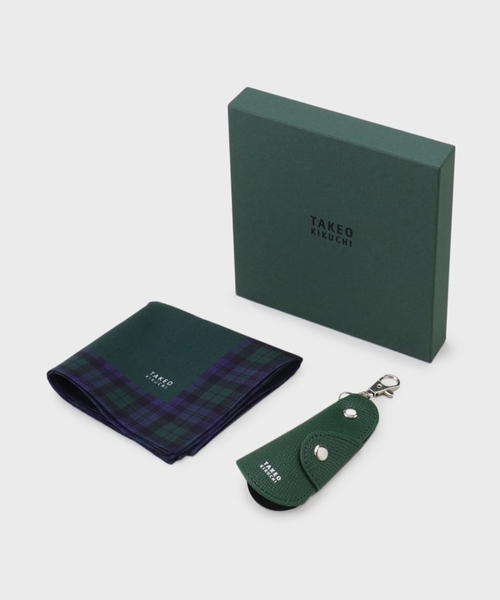 TAKEO KIKUCHI（タケオキクチ）の「【BOXセット】ハンカチ＆シューホーン セット（ハンカチ/ハンドタオル・メンズ・ブラック系4/ネイビー系4/モスグリーン系4・00）」の15枚目の写真