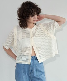 Formeque（フォルミーク）の「【Formeque】3wayメッシュカーディガン（カーディガン/ボレロ）」