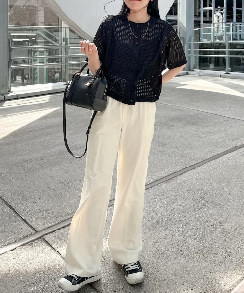 Formeque（フォルミーク）の「【Formeque】3wayメッシュカーディガン（カーディガン/ボレロ・レディース・アイボリー/ブラック/ライトブルー・FREE）」の13枚目の写真