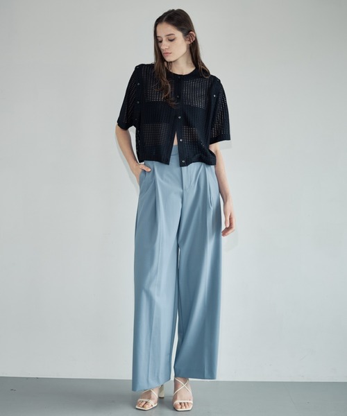 Formeque（フォルミーク）の「【Formeque】3wayメッシュカーディガン（カーディガン/ボレロ・レディース・アイボリー/ブラック/ライトブルー・FREE）」の12枚目の写真