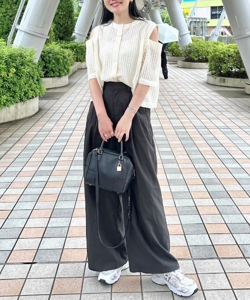 Formeque（フォルミーク）の「【Formeque】3wayメッシュカーディガン（カーディガン/ボレロ・レディース・アイボリー/ブラック/ライトブルー・FREE）」の19枚目の写真