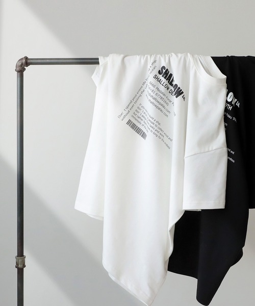 antiqua（アンティカ）の「ロゴTシャツ（Tシャツ/カットソー・レディース・ブラック/ホワイト・ONESIZE）」の4枚目の写真