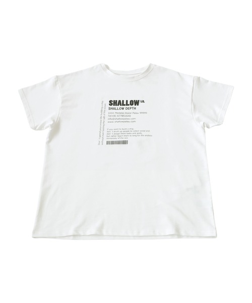 antiqua（アンティカ）の「ロゴTシャツ（Tシャツ/カットソー・レディース・ブラック/ホワイト・ONESIZE）」の6枚目の写真