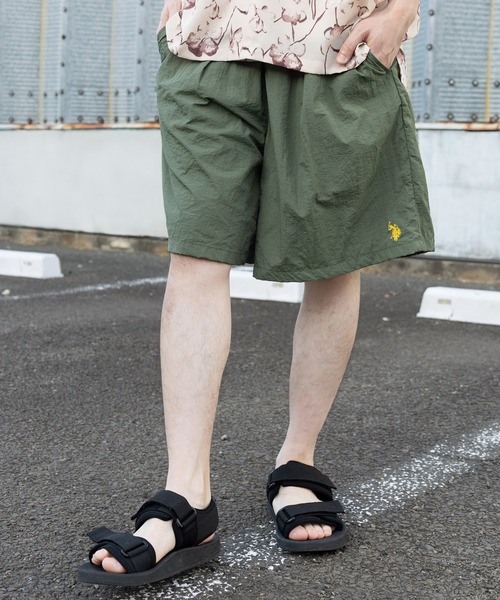 U.S. POLO ASSN.（ユーエスポロアッスン）の「【U.S. POLO ASSN./ユーエスポロアッスン】ワンポイントロゴ刺繍デザイン ビッグシルエット ナイロンバギーショーツ/ ルーズシルエット（その他パンツ・メンズ・グレー/ブラック/カーキ/ベージュ・S/M/L/XL）」の18枚目の写真