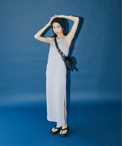 DRWCYS（ドロシーズ）の「カットアウトリブワンピース（ワンピース・レディース・ブラック/グレー・FREE）」の5枚目の写真