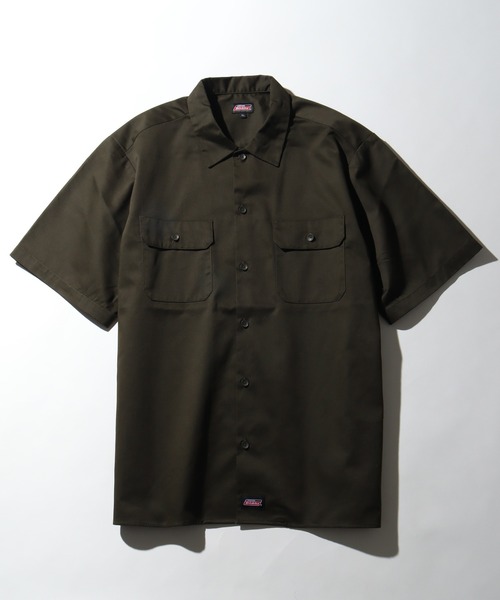 Dickies（ディッキーズ）の「【GENUINE DICKIES/ジェニュインディッキーズ】ツイル 半袖 ワークシャツ（シャツ/ブラウス・メンズ・チャコールグレー/ブラック/ベージュ/カーキ・XL/L/M）」の20枚目の写真