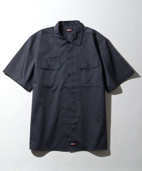 Dickies（ディッキーズ）の「【GENUINE DICKIES/ジェニュインディッキーズ】ツイル 半袖 ワークシャツ（シャツ/ブラウス・メンズ・チャコールグレー/ブラック/ベージュ/カーキ・XL/L/M）」の21枚目の写真