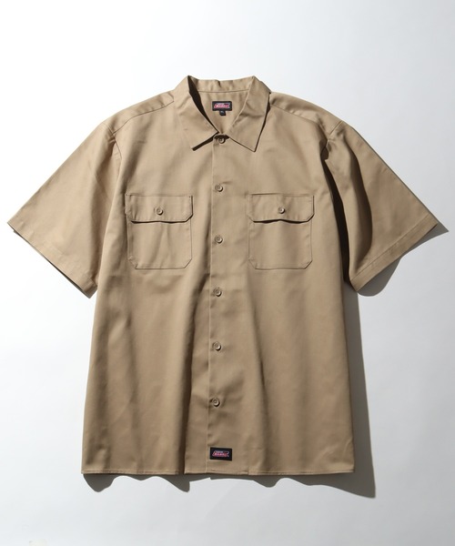 Dickies（ディッキーズ）の「【GENUINE DICKIES/ジェニュインディッキーズ】ツイル 半袖 ワークシャツ（シャツ/ブラウス・メンズ・チャコールグレー/ブラック/ベージュ/カーキ・XL/L/M）」の19枚目の写真